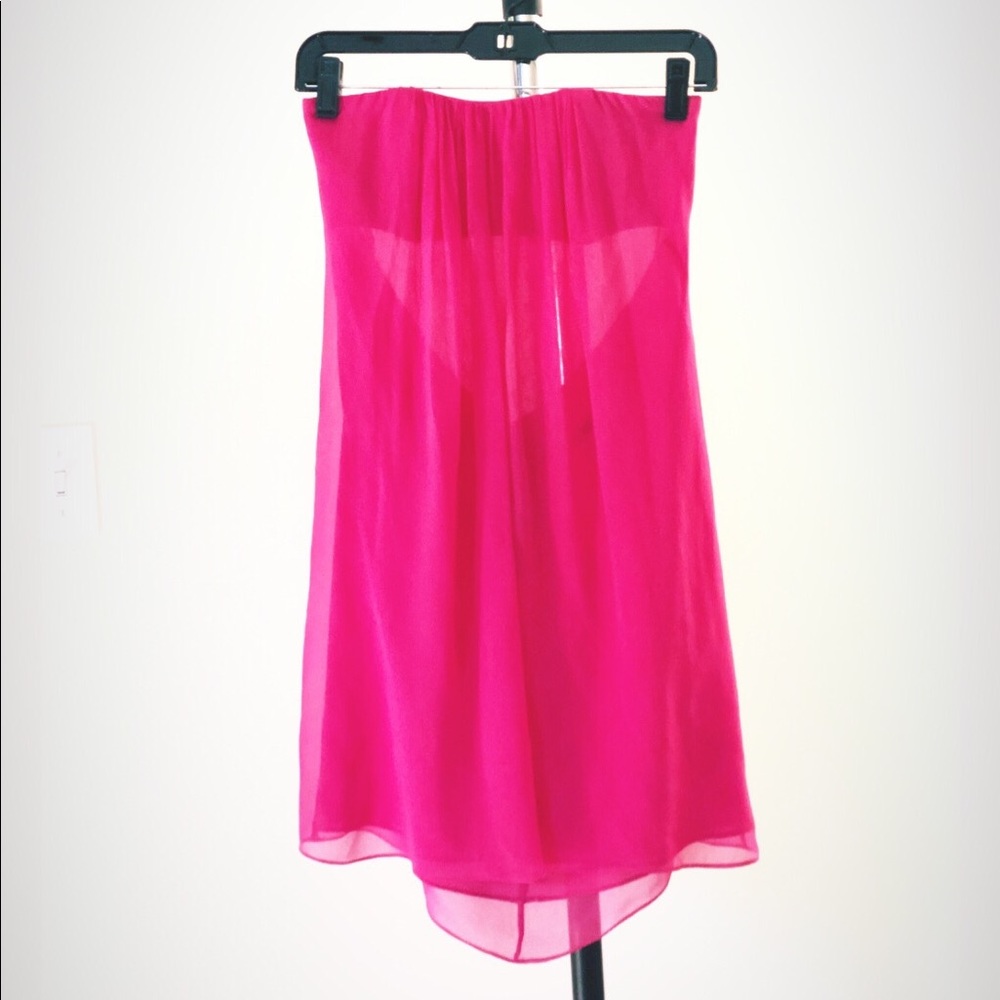 Alice + Olivia Jazz Center Drape Strapless Dress